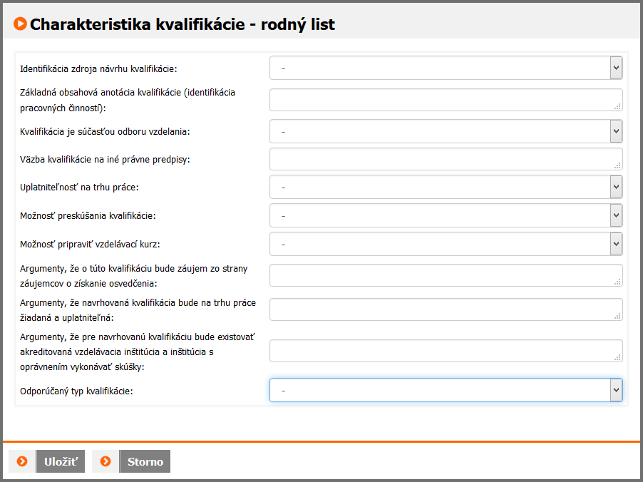 KK_Charakteristika kvalifikacie_RL-formular